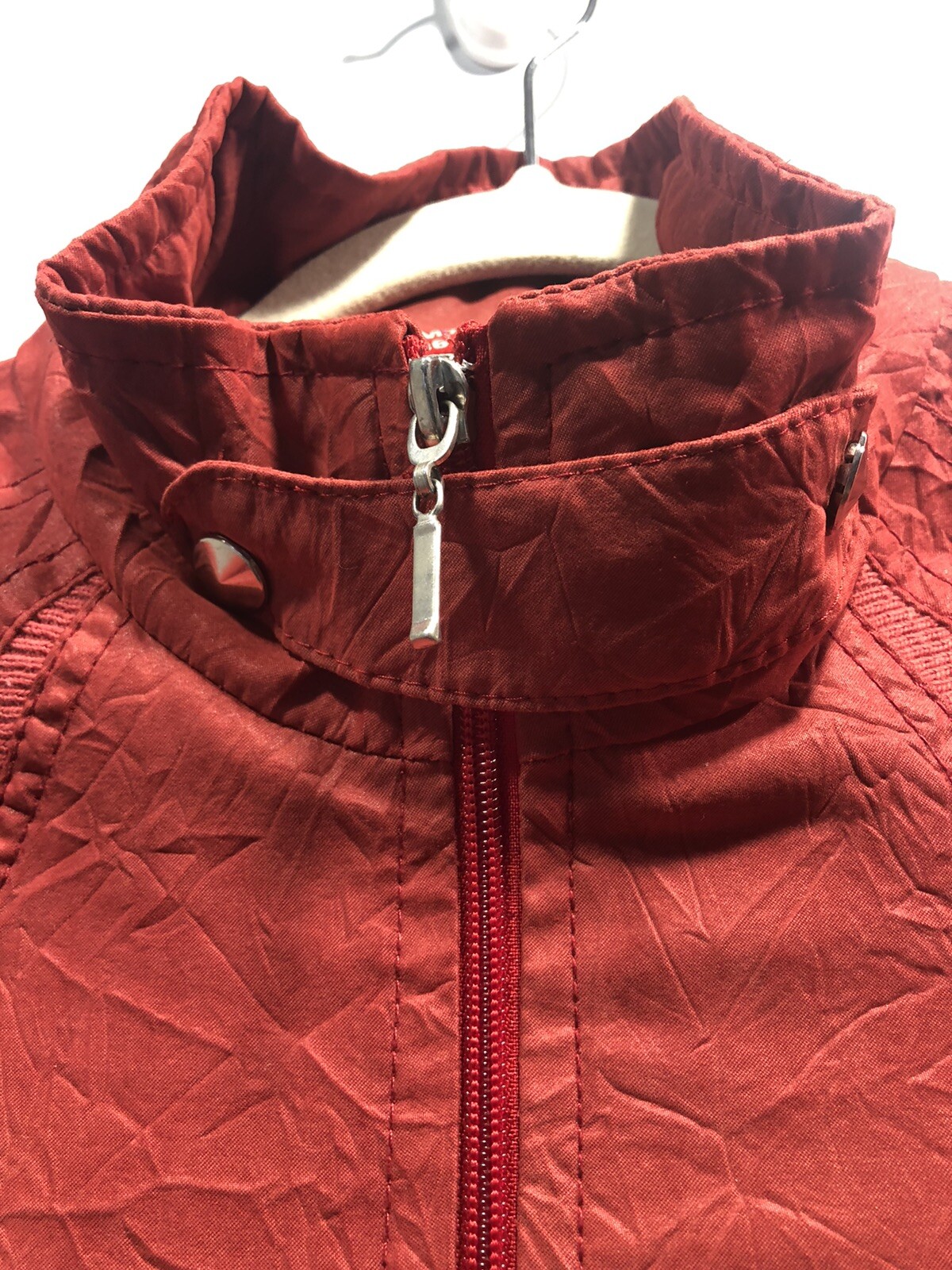 Retro Promise Bomber Jacket / Windbreaker Red Size EU 36 Fits Small Pls READ image 5
