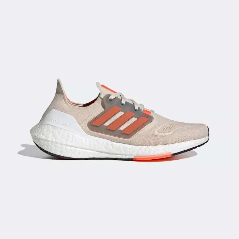 Adidas Ultraboost 22 Size 10 Cream Orange Boost 21 Running | eBay