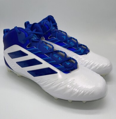ADIDAS NASTY RAZOR FOOTBALL CLEATS SIZE 10.5 WHITE BLUE EH2507