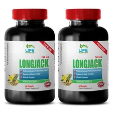 L-Arginine for wellness - LONGJACK COMPLEX - Ginseng active lifestyle 2 Bottle 1