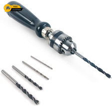 QWORK Pin Vise Hand Drill Bits, Micro Mini Twist Drill Bits Set, Ideal