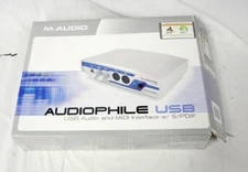 M-Audio Audiophile USB Audio & MIDI Interface w/ S/PDIF & Power Supply Open Box