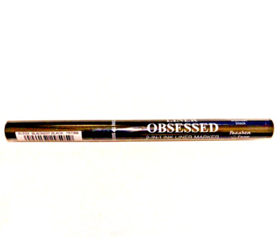 Palladio Liner Obsessed 2-in-1 Ink Liner Marker, 0.034 oz. - Blackest Black, New