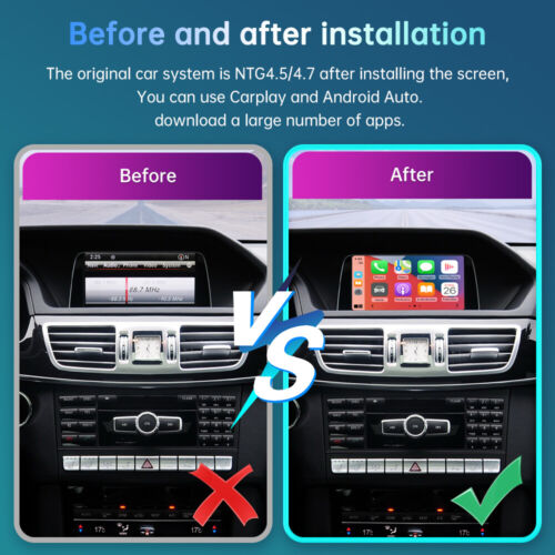 Do Klasy E W212 E Coupe C207 NTG4.5 / 4.7 Bezprzewodowy moduł Carplay Interfejs MMI - Zdjęcie 4 z 12