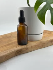 144 Pcs 1 oz [30ml] AMBER Boston Round Glass Bottles with Standard Dropper