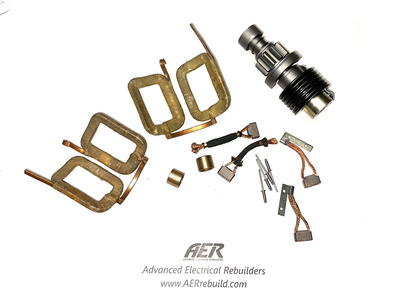 1951-55 Case VA Autolite MZ-4114 Starter Rebuild Kit Drive Bendix Field ...