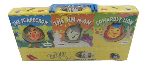 The Wizard of Oz Squeaky Books w/Carry Case 1998, Sealed Excellent Condition