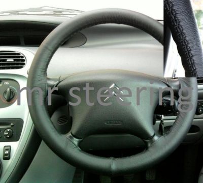 Custom Steering Ltd Lenkrad Abdeckung FOR CITROEN C8 02-10 Echtleder Schwarz