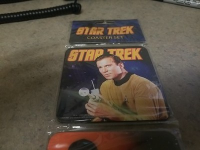 Star Trek Wooden Coaster Set of 4 by Vandor  2009 (4) New Old Stock in wrapper
