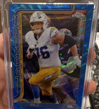 Topps 2025 Chrome Joe Alt Blue Wave Refractor #157 Los Angeles Chargers Football