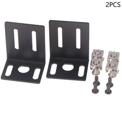 1Set Metal 1U Rack Mount Ear Mounting Jointing With Screw Cap For Receiver Host