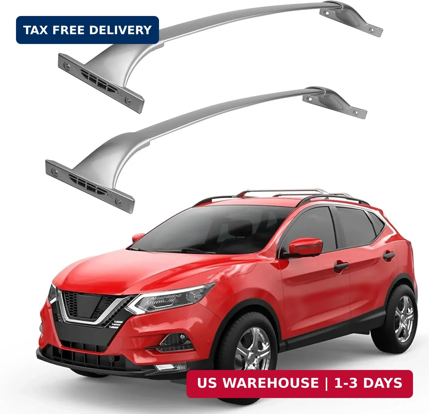 165 lbs Aluminum Roof Rack Cross Bars Compatible for 2014-2019 Nissan Rogue Roof