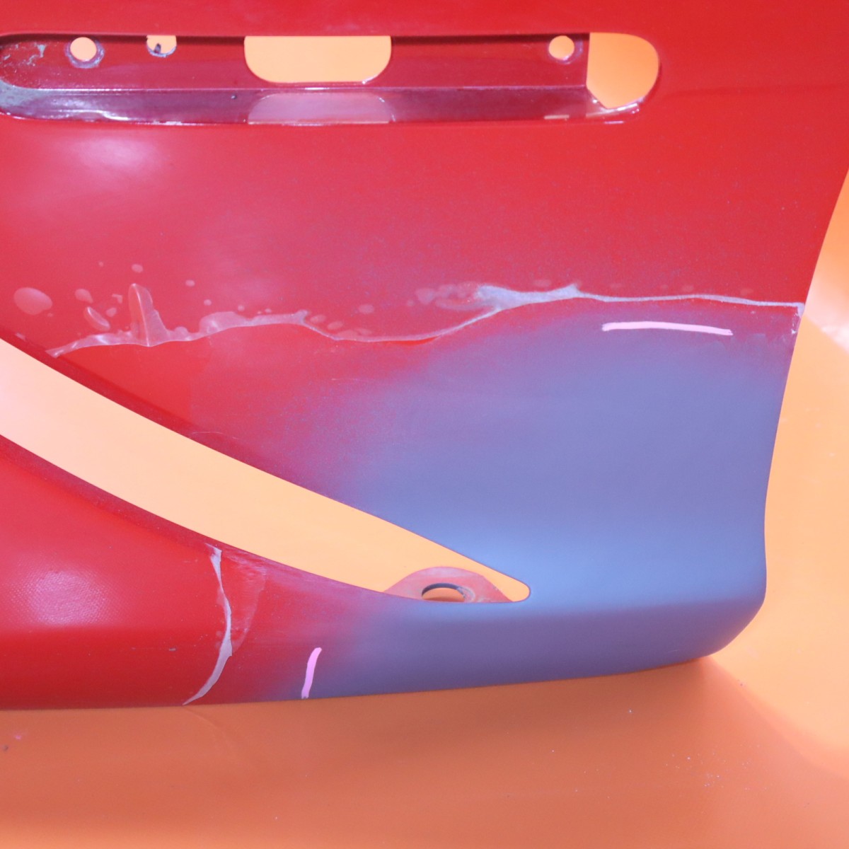 FERRARI 458 SPECIALE FRONT BUMPER 2013 2014 2015 85860910 RED RECONDITIONDED OEM