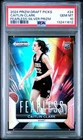 1612 Caitlin Clark 2024 Panini Prizm Draft Picks #24 Silver Fearless RC PSA 10
