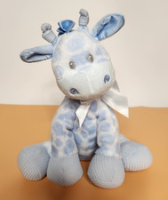 First and Main Jingles Blue Giraffe Blue Plush Baby Rattle 2013