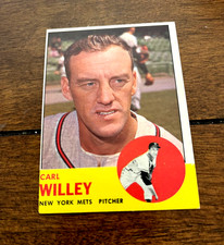 1963 Topps  #528 Carl Willey New York Mets High #