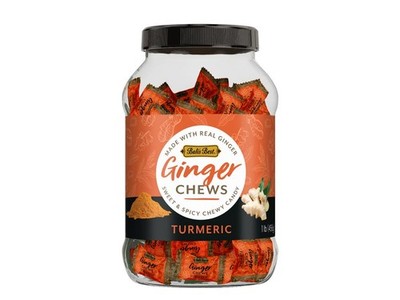 Ginger Chews 1 Pound Jar Soft Candy Digestive Support Upset Stomach Relief