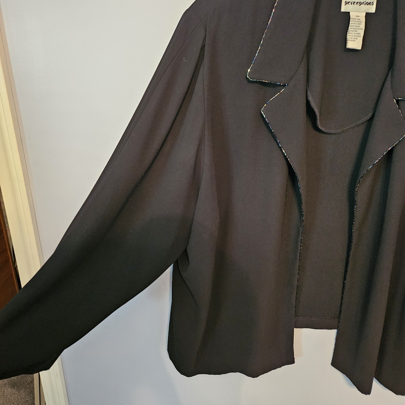 Perceptions black jacket size 32W evening wear - image 6