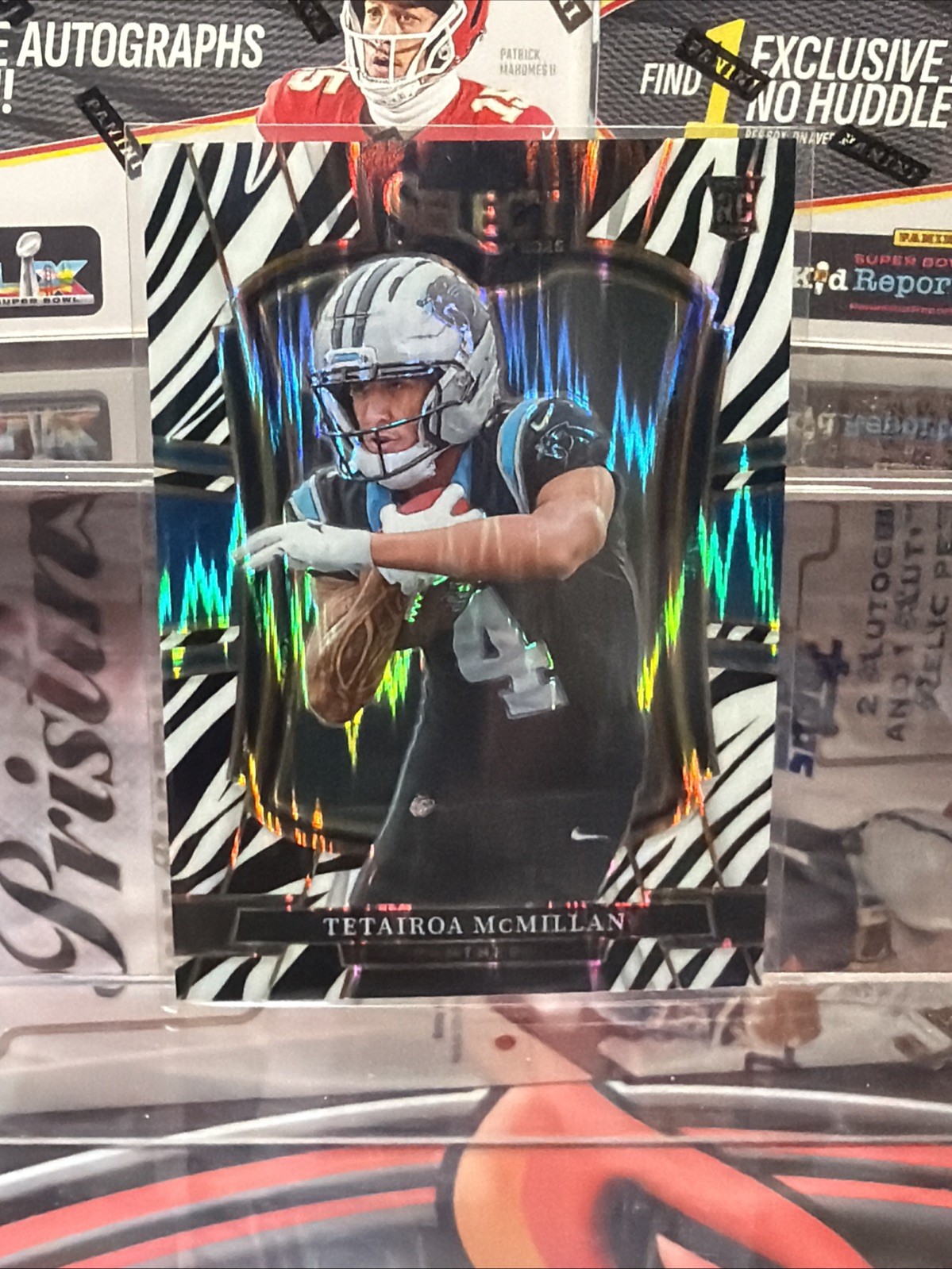 Panini 2025 Select Tetairoa McMillan Rookie Zebra Premier Level 🦓 #144 Panthers