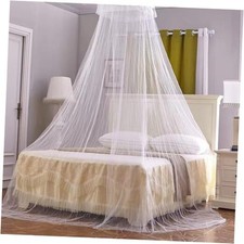 4 Pack Mosquito Net for Bed, King Canopy Bed Curtains Queen Size 4 Pack-White