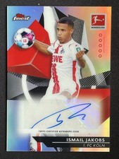 Ismail Jakobs 2020-21 Topps Finest Bundesliga Refractor Auto #49