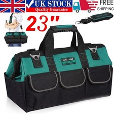 23" Tool Bag Multifunctional Tool Bag Heavy Duty Hard Base Portable Storage UK