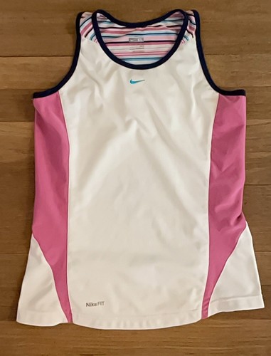 NIKE DRI FIT Girls Size XL 16 Athletic Tank Top Shirt Breathable EUC Extra Large - Picture 5 of 9