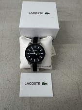 Lacoste 2010890 Watch with Bi-material Black Silicone/ Stainless Steel Bracelet