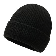 Lot De 1 Bonnet Chapeau Beanie Tricot Polyester Hiver Protection Oreilles