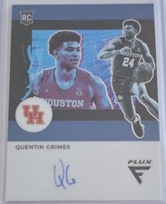 QUENTIN GRIMES 2021-22 Panini Chronicles Flux Draft Picks Blue Prizm Auto /49
