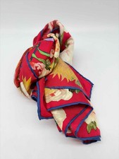 Gucci Red Silk Flora Scarves