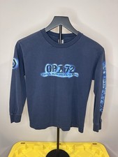 Vintage 90s OP 72 Board Co Riding T Shirt Long Sleeve Hit Snowboarding Size M