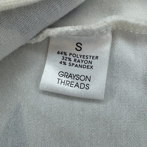 Grayson Threads SMALL cremefarbenes Sweatshirt T-Shirt mit blauen Sternen weich und dehnbar - Bild 6 von 8