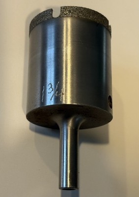 1 3/4  Starlite Mounted Diamond Core Drill for Glass, Ceramic, Stone
