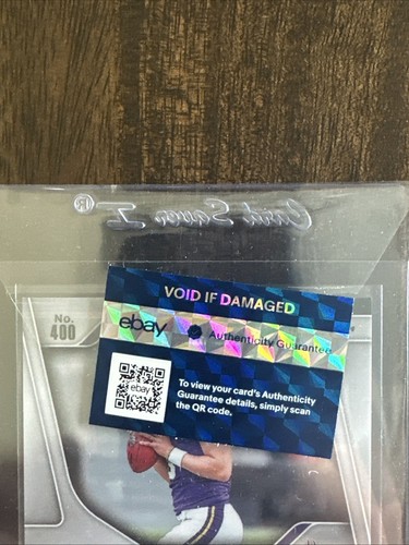 2024 Panini Prizm JJ McCarthy Silver Auto Rookie RC Vikings - 第 4/4 張圖片