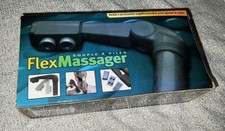 NEW Flex Massager Battery Op Personal Massage Device 3 Soothing Attachments