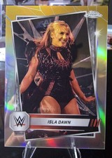 2025 Topps Chrome WWE Isla Dawn #64 Black & Gold Refractor SP /13 