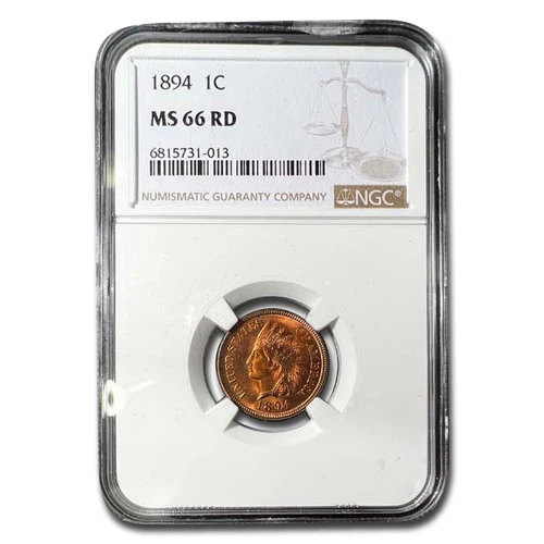 1894 Indian Head Cent MS-66 NGC (Red)