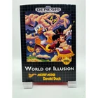 World of Illusion Mickey & Donald (Sega Genesis) CIB Cardboard Box Tested Great