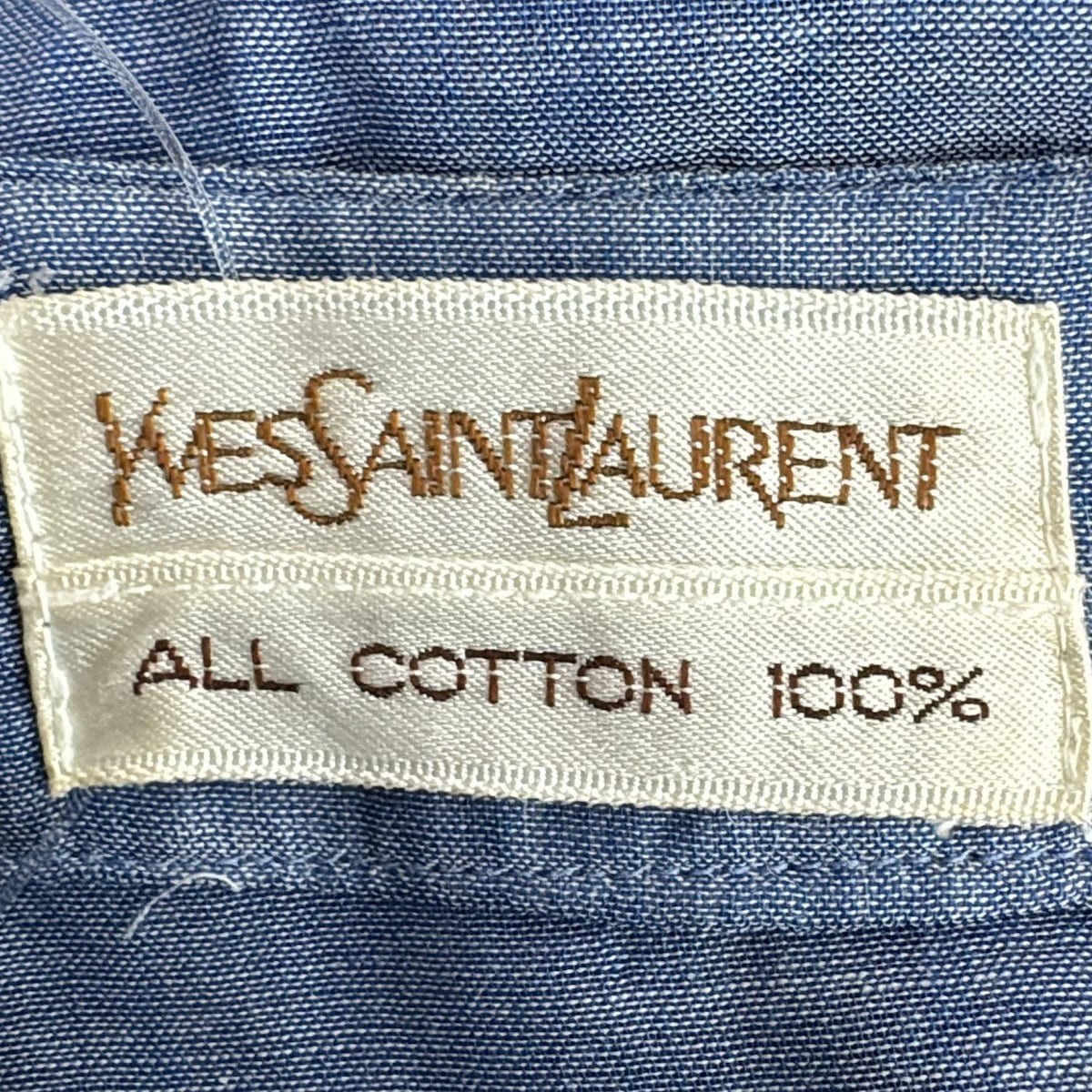 Autentica Yves Saint Laurent Camicetta blu da donna