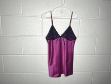 Vintage Pink With Black Lace Detail Lingerie Piece