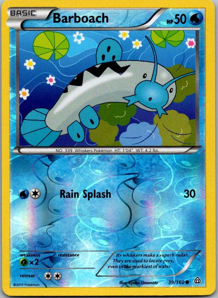 Barboach Common XY - Primal Clash 39/160 LP Reverse Holo