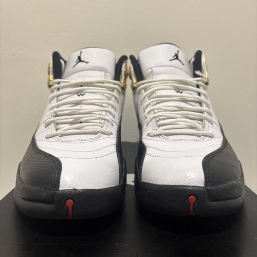 2013 Air Jordan 12 Taxi Men’s Size 7.5 White Black Gold Super Clean  - 第 4/9 張圖片