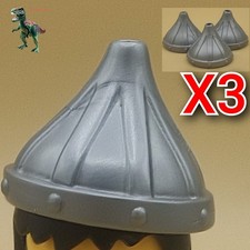 X3 Playmobil oriental-asiático-mongol guerrero casco-cono-árabe-soldado egipcio