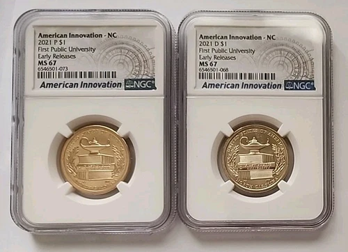 2021 P/D NC First Public University Innovation Dollar $1 NGC MS67 Early Release