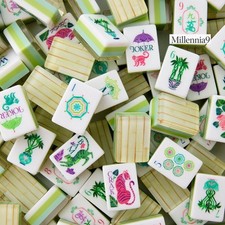 American Mahjong Game Set, 160 Tile Bamboo Pattern Mahjong Tiles