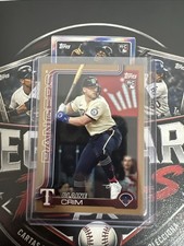 2025 Topps Update Blaine Crim Gold Foil RC #US205 /2025 Texas Rangers Rookie