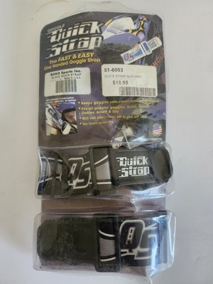 Goggle Quick Strap Black New set of two.