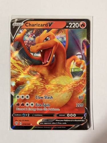Pokemon Charizard V 19/189 - Darkness Ablaze - Tarjeta ultra rara - Casi nueva - Imagen 1 de 2