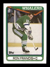  1990 Ron Francis 311 Whalers Topps 10 Hockey Sports Trading Card TC CC